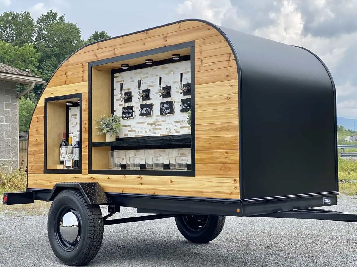 On Tap Trailers full bar setup